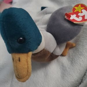 Rare Ty Beanie Babies Jake The Mallard Duck